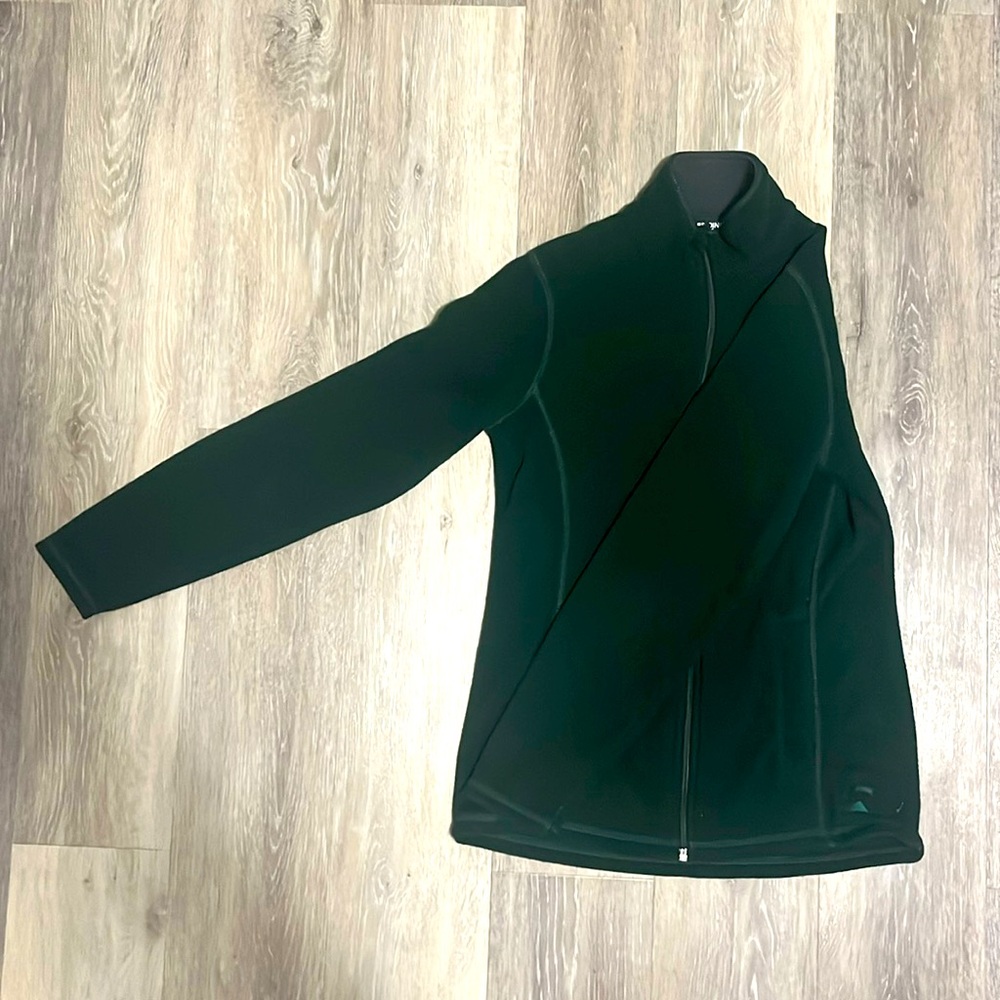 Dover Saddlery Riding Sports Girls Large Green Zip Fleece